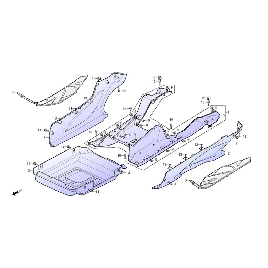 DAELIM SV250 (DL250-S3) PASPAS SOL #DLS F1408